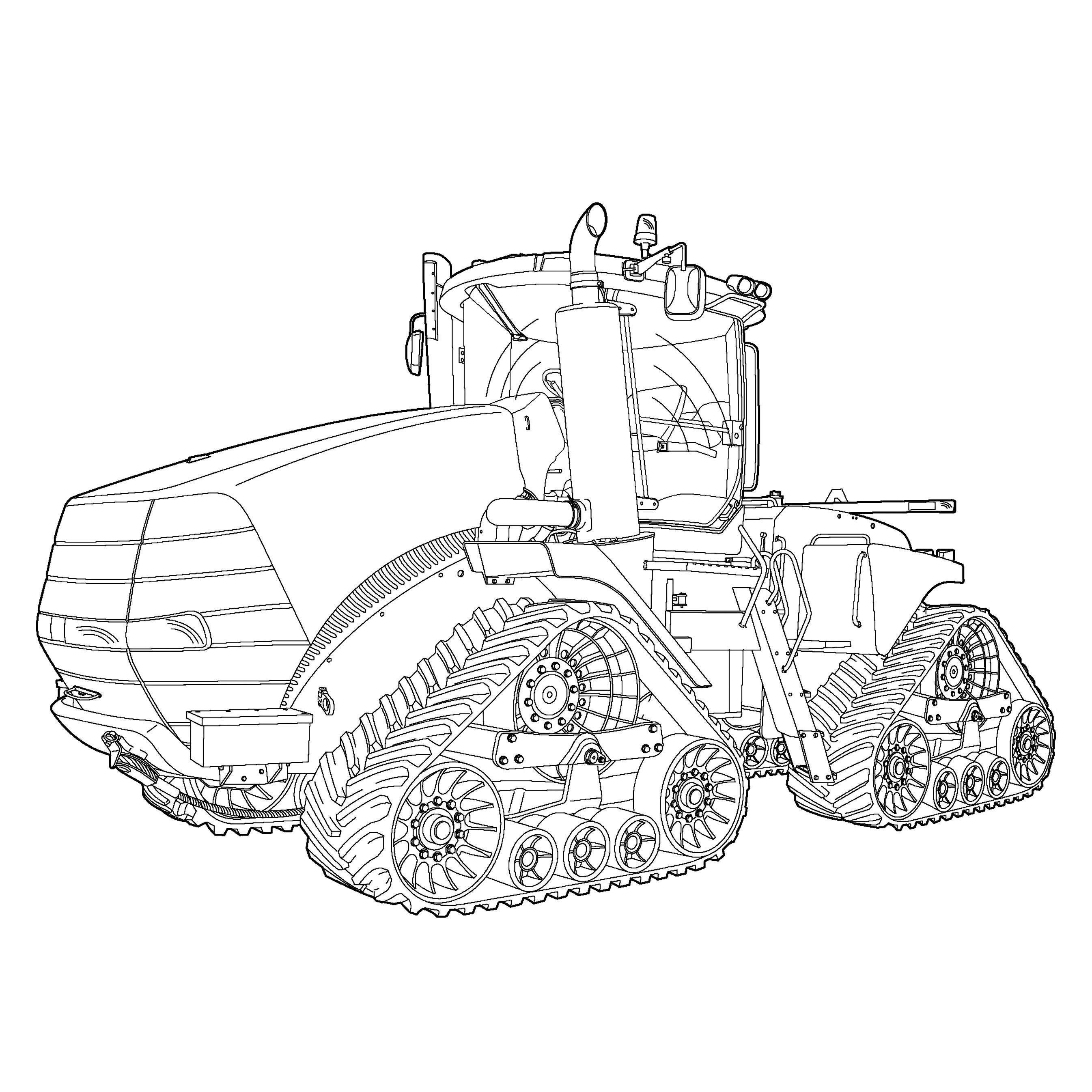 Case Ih Tractor Coloring Pages Printable Coloring Pages