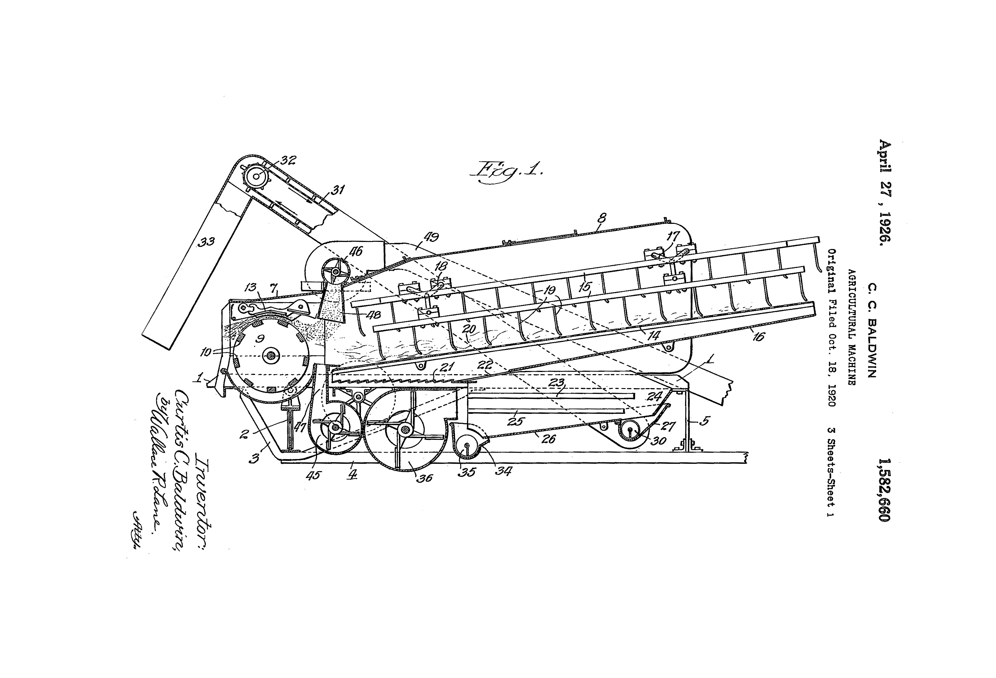 patent of combine