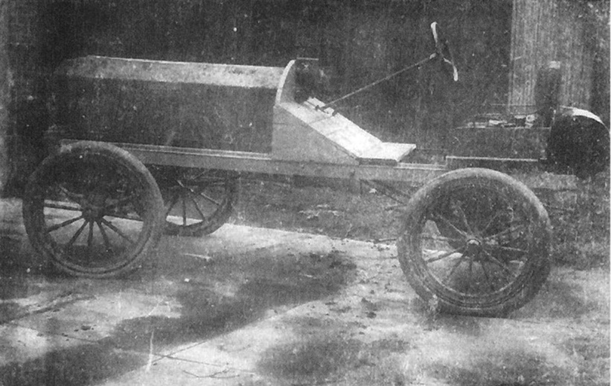 Clessie made his first automobile, including the engine, in 1905.