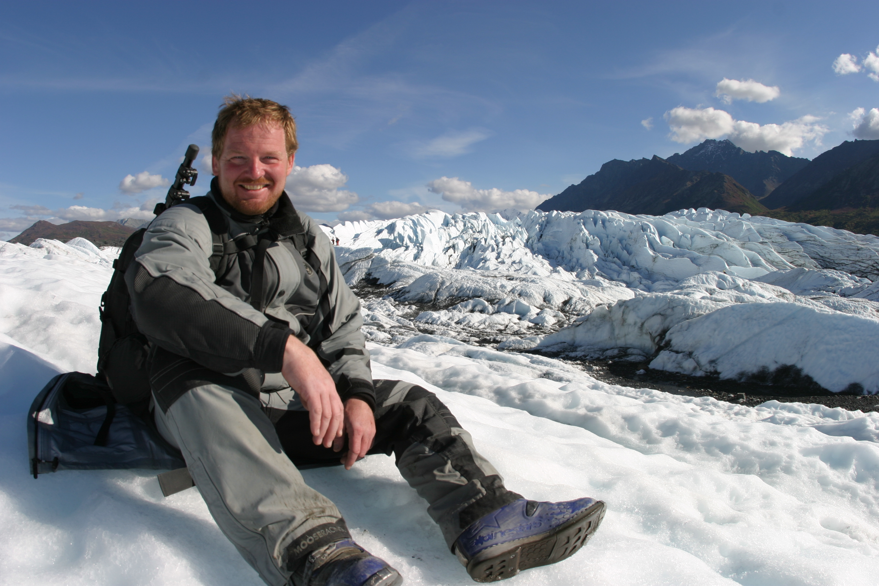Lee Klancher on Matanuska Glacier