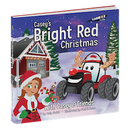 casey's bright red christmas cover