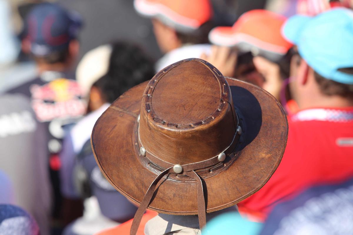 Leather hat