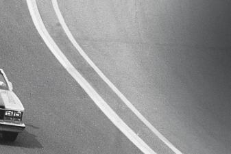 A.J. Foyt taking a victory lap at Indy