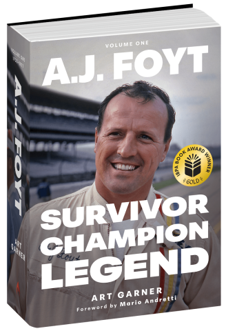 AJ Foyt 3D Cover with Gold IBPA Award