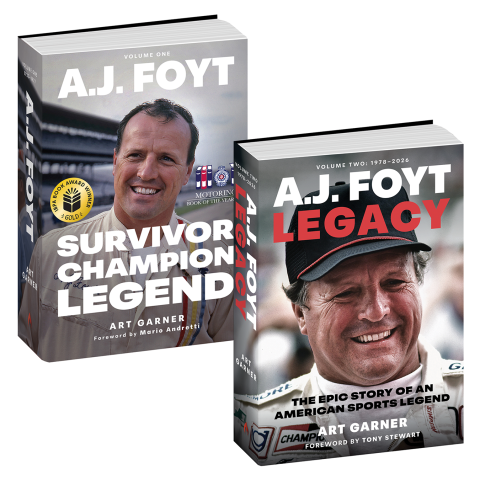 AJ Foyt book covers