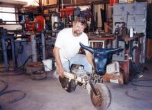 Chuck Stewart in Garage