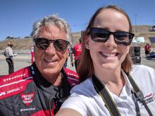 Kristen Brown and Mario Andretti