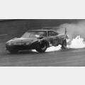 Buddy Baker Stock Car on fire