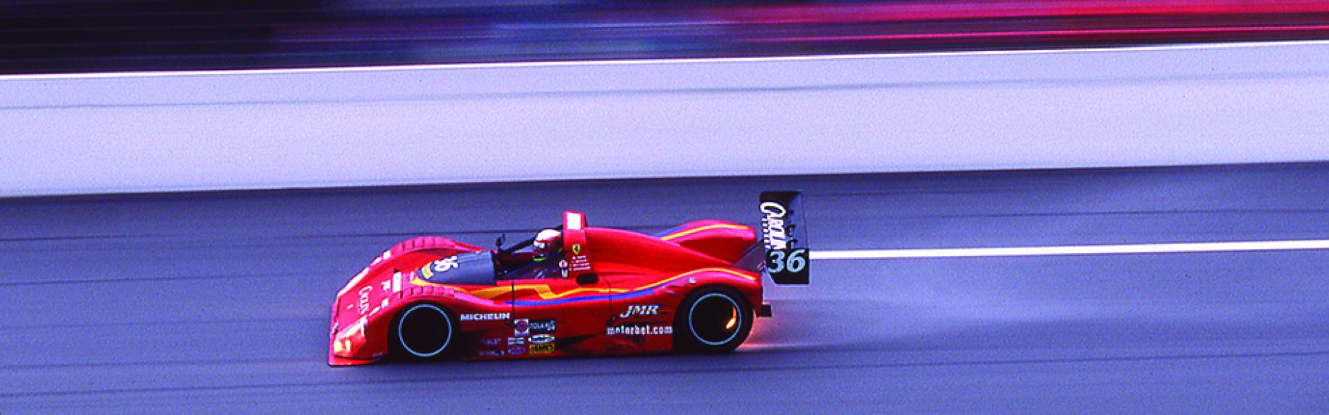 Web b anner race car