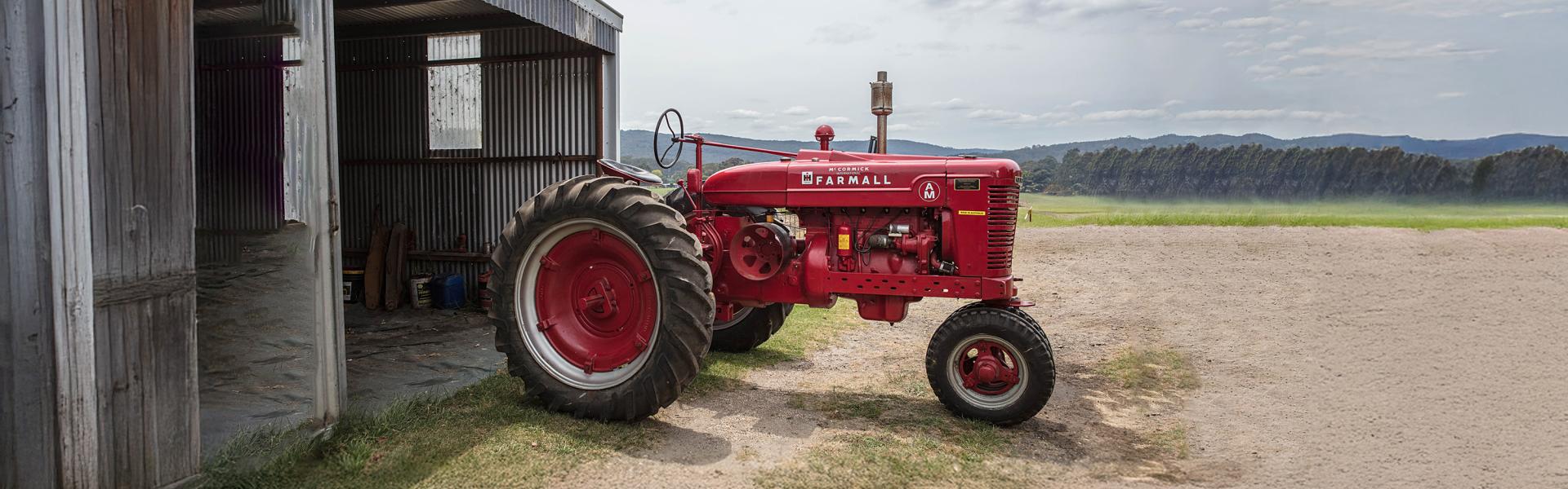 Farmall AM Tractor Wider View