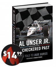 a checkered past cover with $14.99 tag