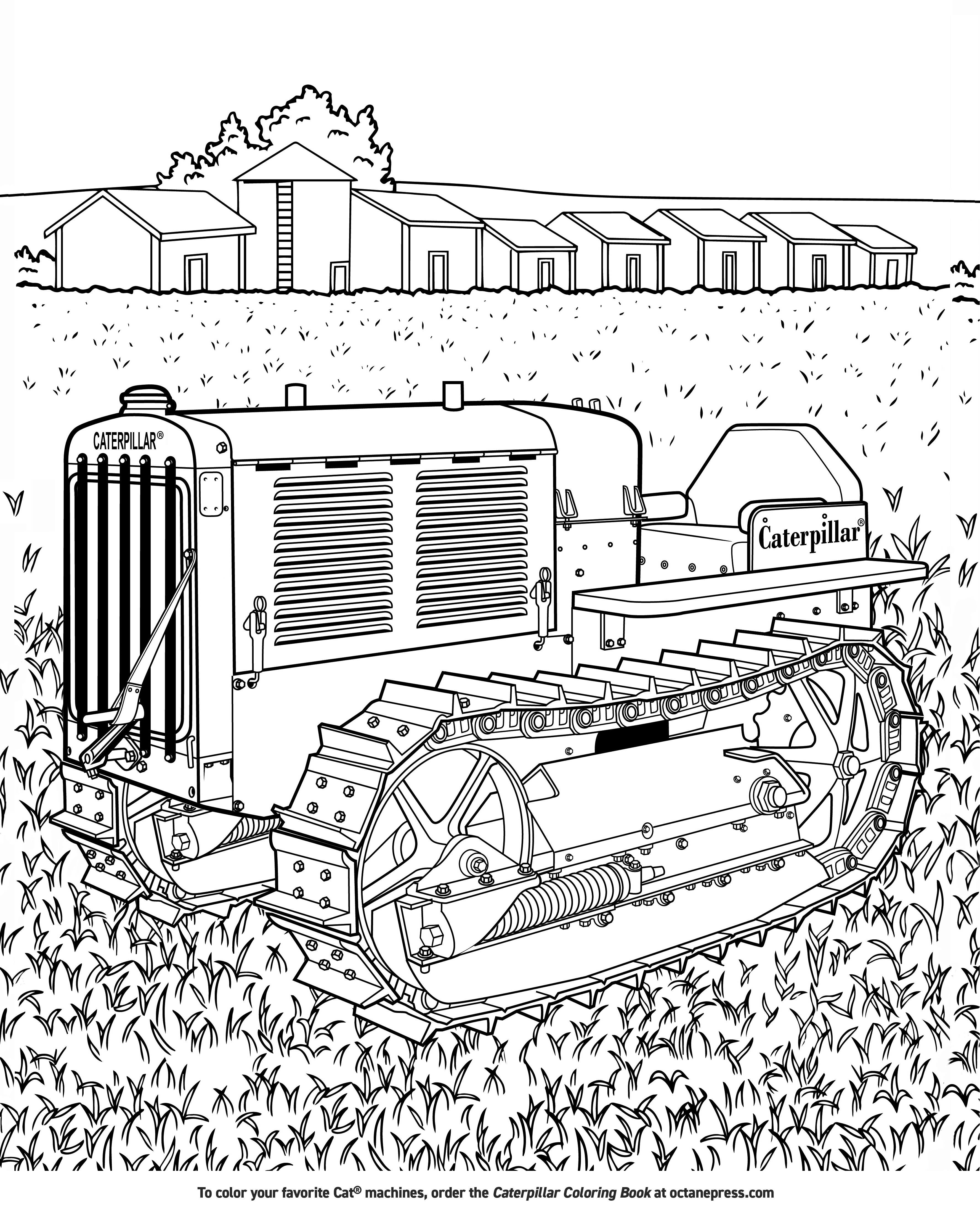 Cat® Equipment Coloring Pages, Cat
